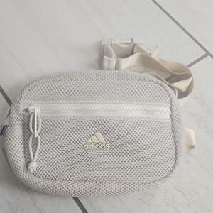 Adidas Cream Mesh Crossbody Bag